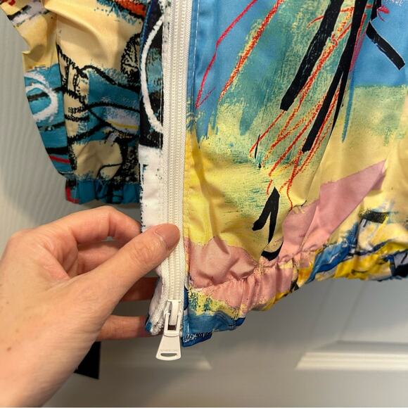 Members Only Jean-Michel Basquiat Light Weight Pullover Jacket Size Medium NWT - Picture 6 of 10